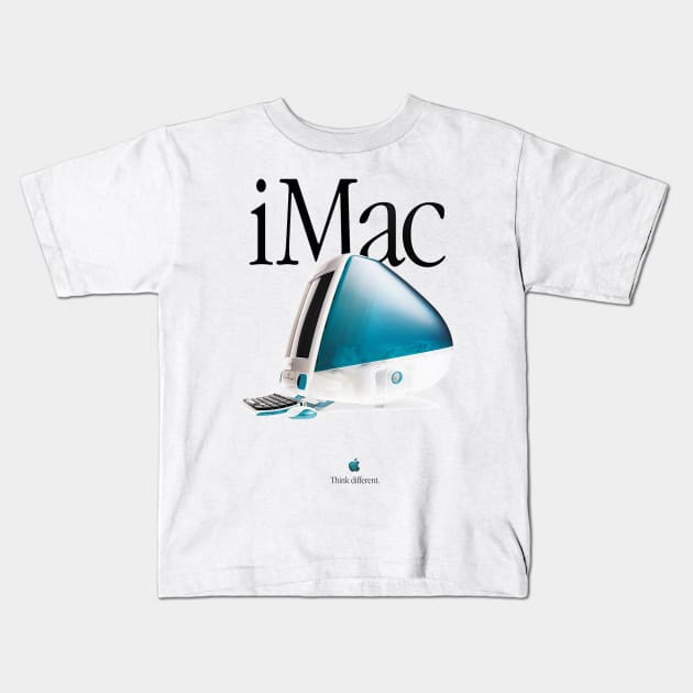 iMac Computer - Apple - Macintosh Kids T-Shirt by nicklower